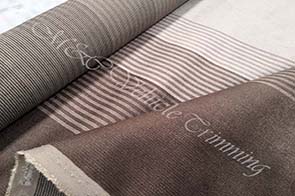 Automotive striped upholstery velour fabric